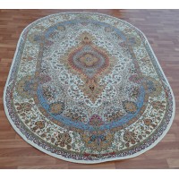 Иранский ковер Farahan 3824 Крем овал
